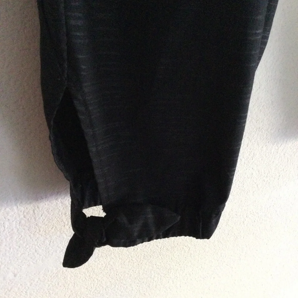 LORNA JANE Balance Active Tie 3/4 Crop Pant Black Sz Large - Picture 7 of 15